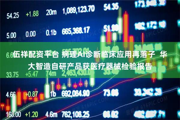 伍祥配资平台 病理AI诊断临床应用再落子  华大智造自研产品获医疗器械检验报告